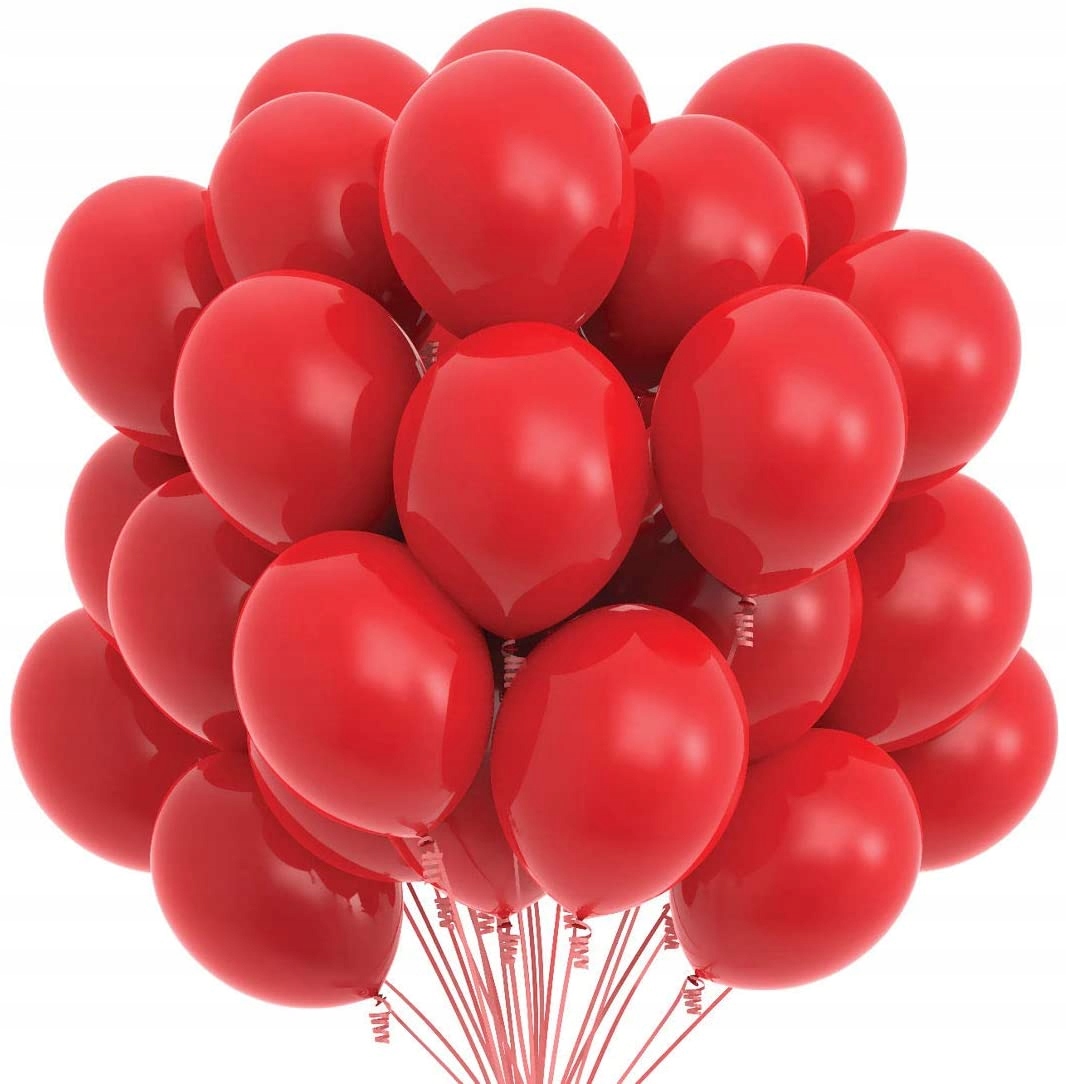 

Balony czerwone matowe strong red ślub pastelowe