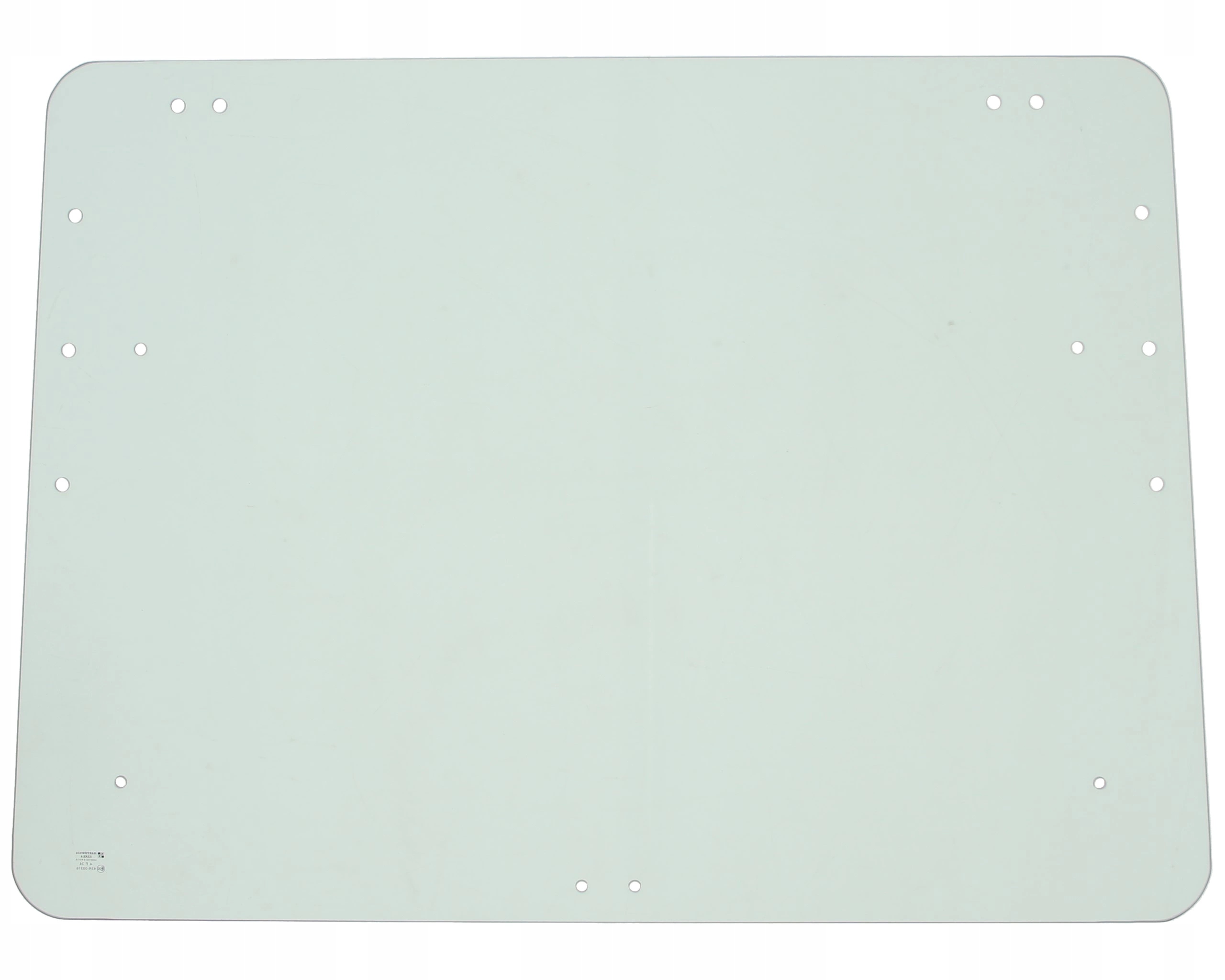 Sklo pro traktor Renault řady Ts, Tx, Tz, Tl zadní zvedací zelené