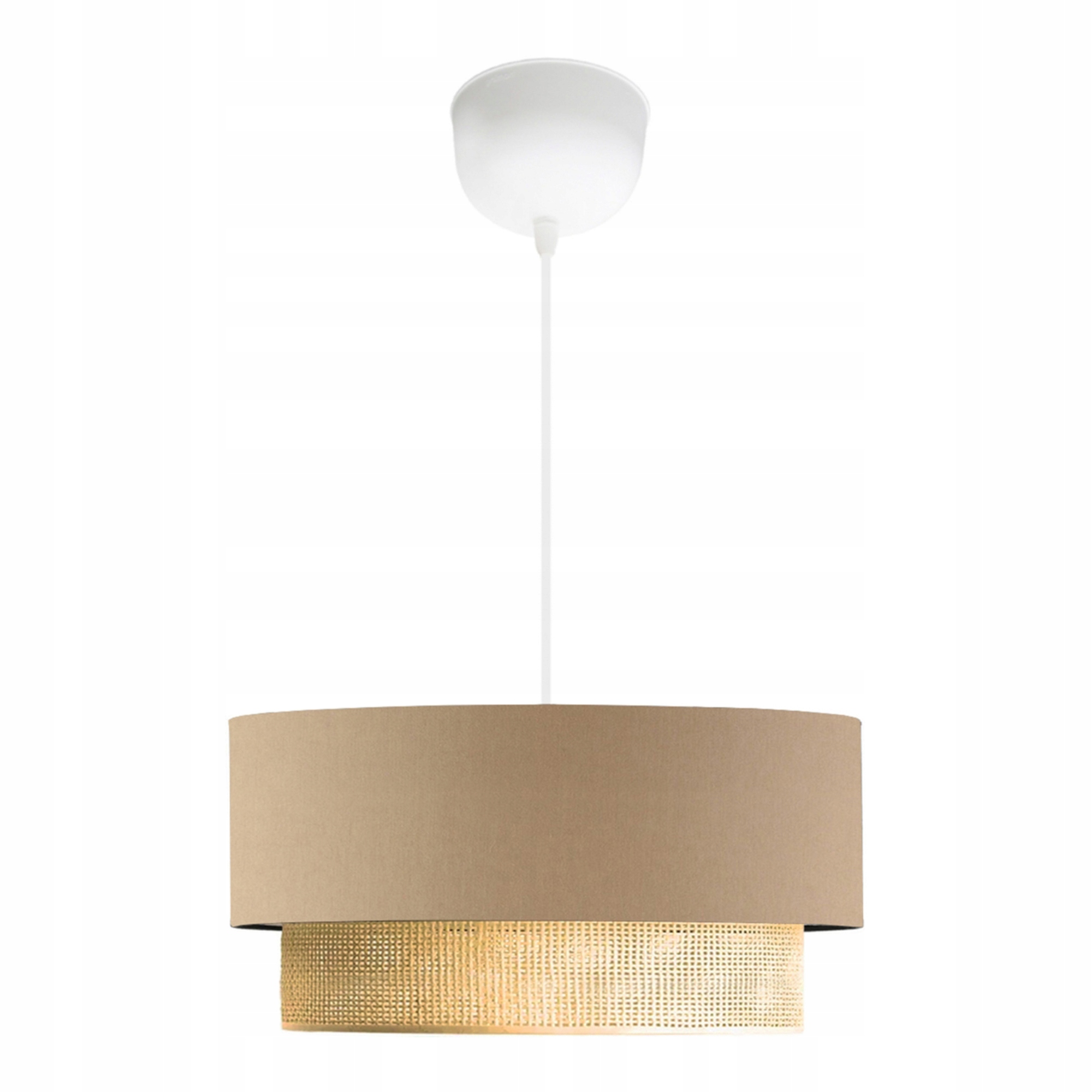 Závěsná lampa Loughborough 1 x E27 béžová/žlutá