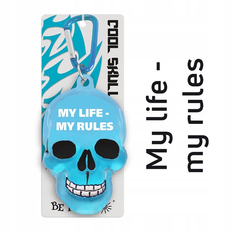 

Upominek z napisem My life-my rules, niebieski