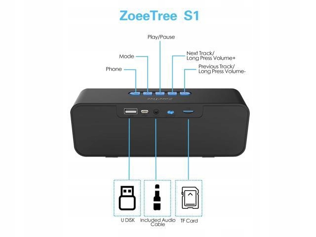 MAŁY PRZENOŚNY GŁOŚNIK BLUETOOTH USB MP3 SD A2DP EAN (GTIN) 699900277638