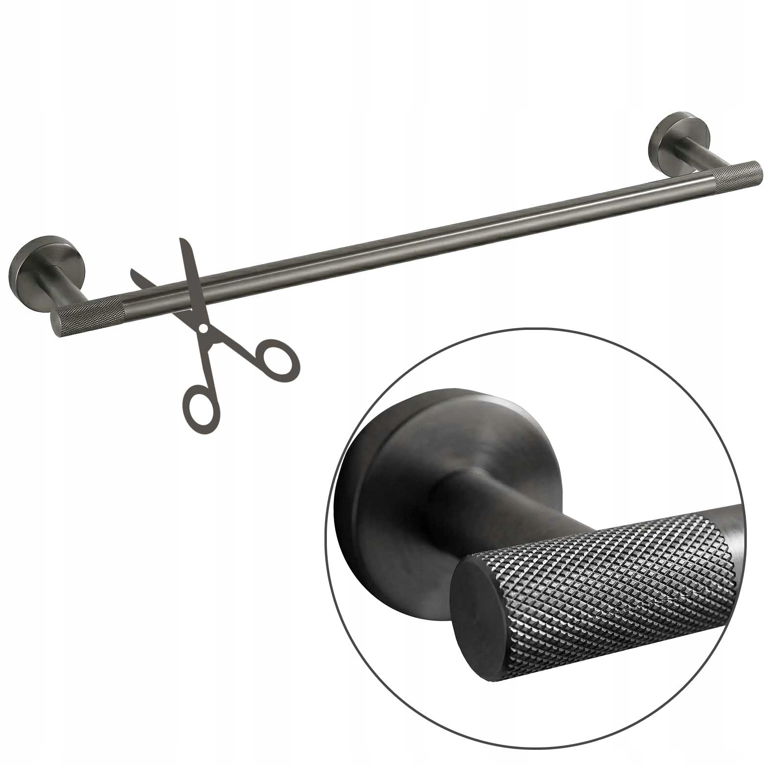 Věšák na ručník šroubovací 60 cm Jednoramenný Rea Modern Titan Dekor