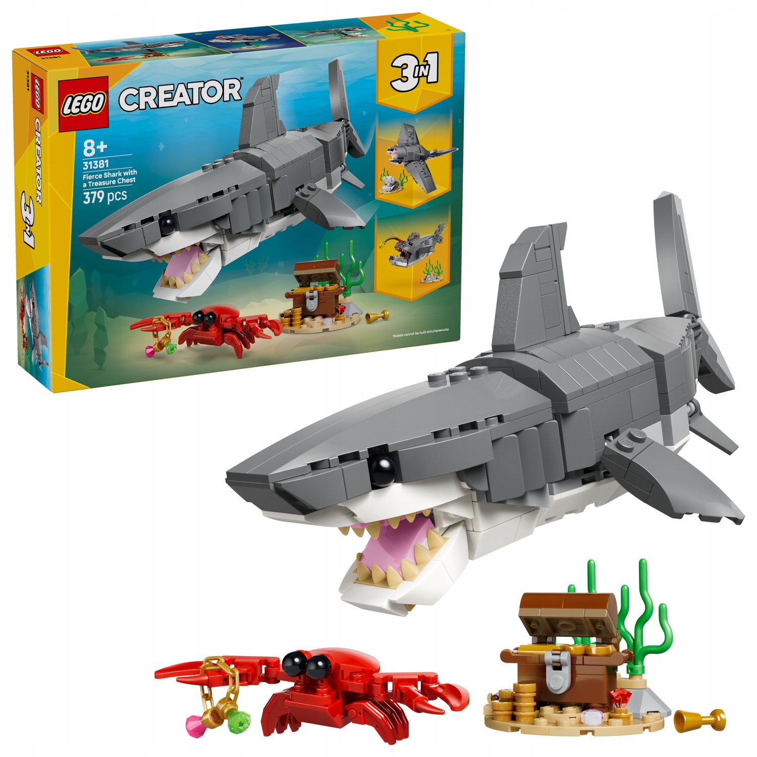 Lego Creator 31381 Divoký žralok a truhla s pokladem