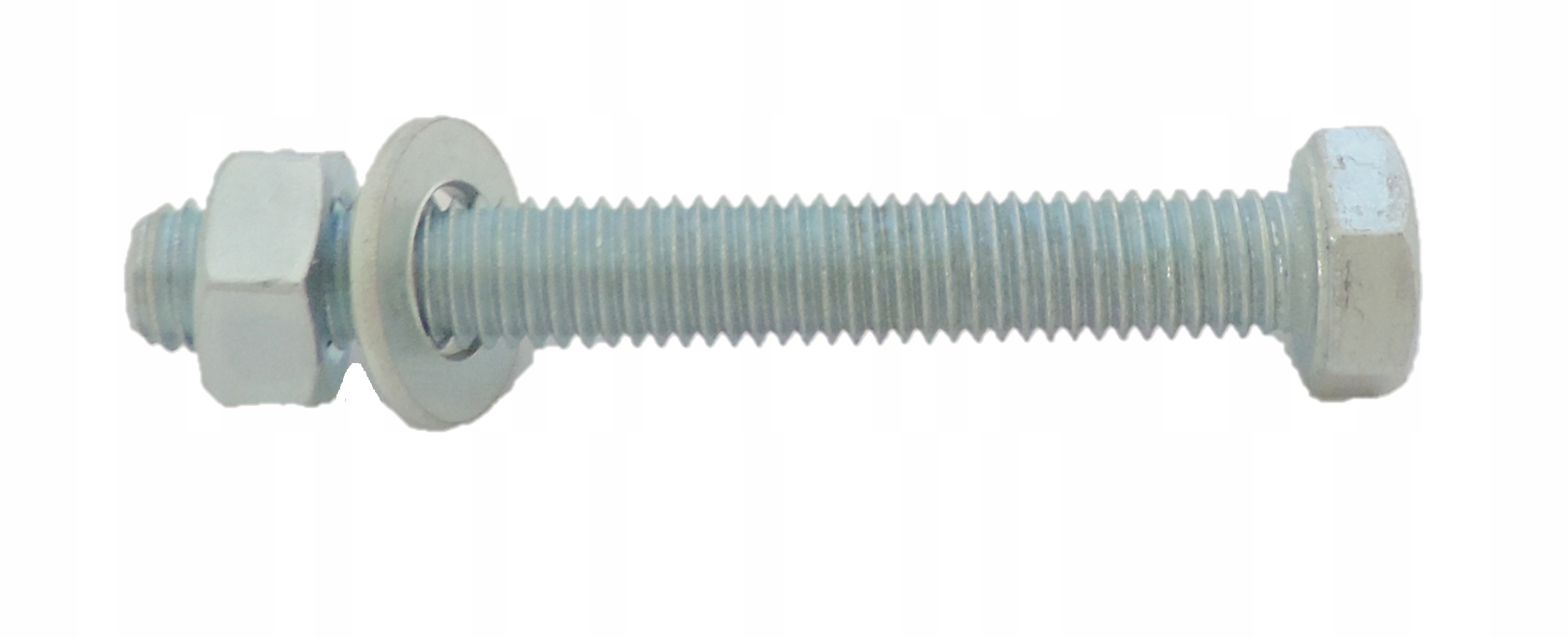 M12x60 Šestihranný Šroub DIN933 Matice Podložka Pozink 100 kusů