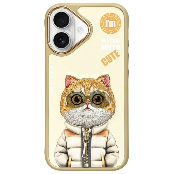 Pouzdro pro iPhone 16 Nimmy Cool&Cute 2.0 Khaki