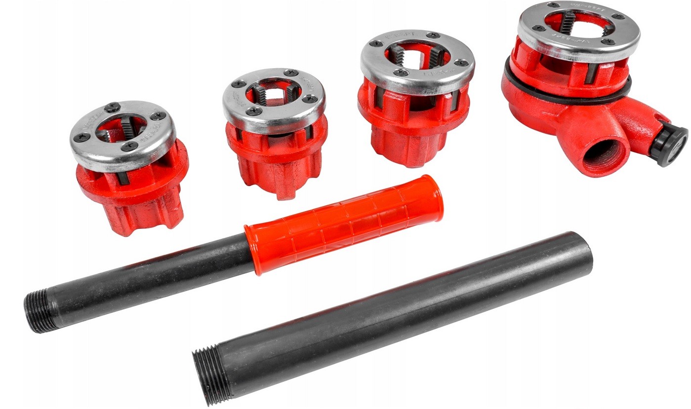 GWINTOWNICA NARZYNKA DO RUR HYDRAULICZNA 4 NASADKI Kod producenta 10430