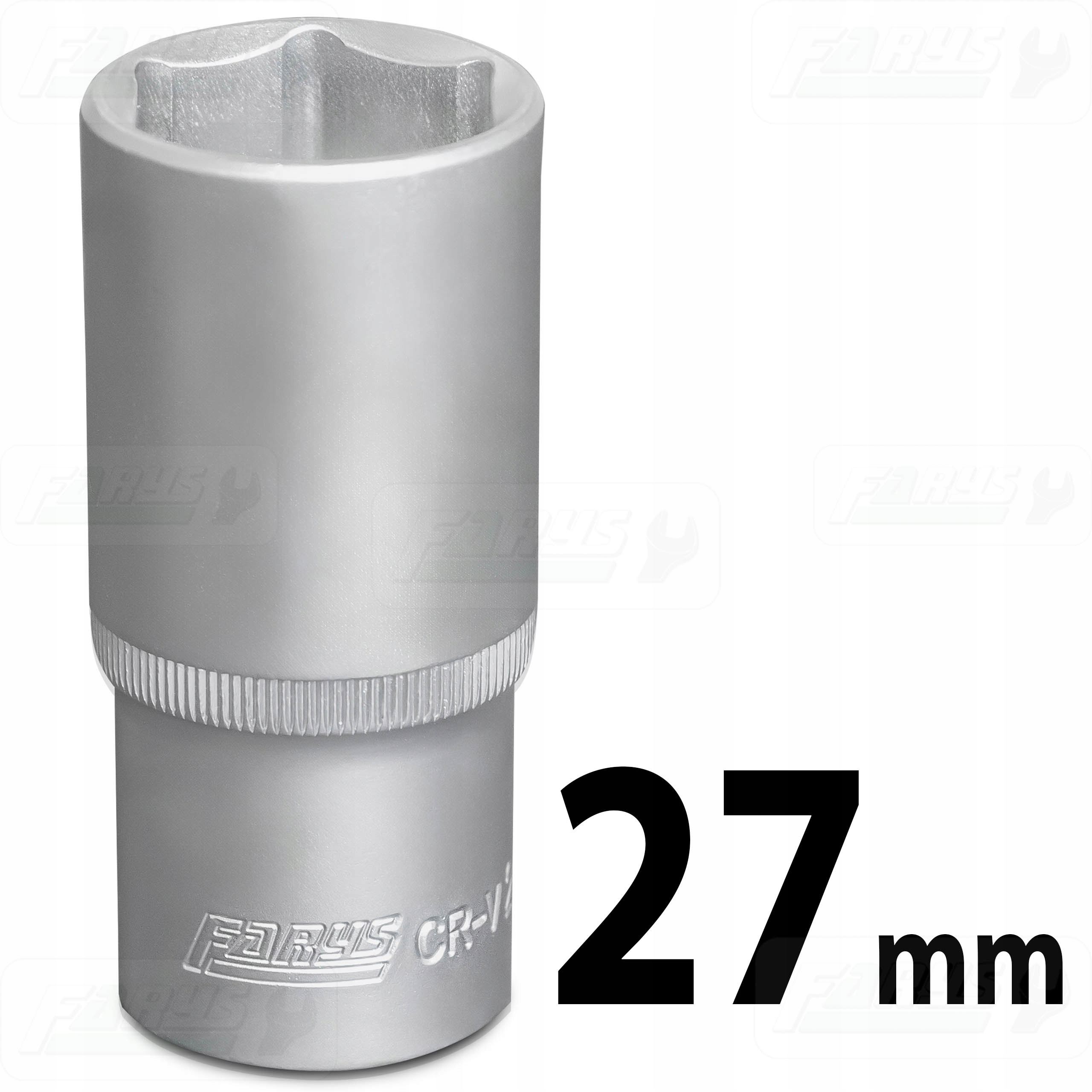 Nasadka 27mm 1/2" Sześciokątna Długa 6-kątna CrV Mocna Farys FR1254