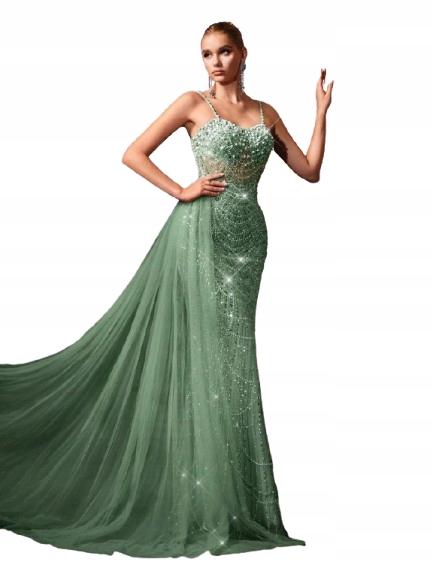 Shein Zelená Šaty S Flitry 1JI