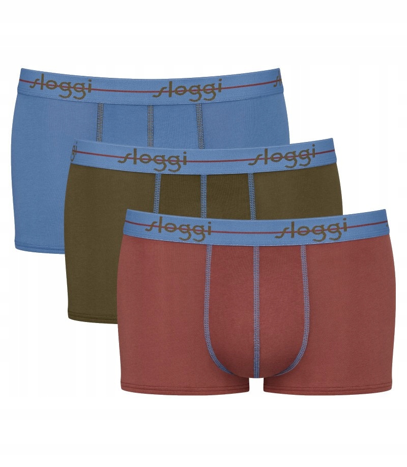 Sloggi Pánské Bavlněné Boxerky Hnědé S Logem XXL 7FA