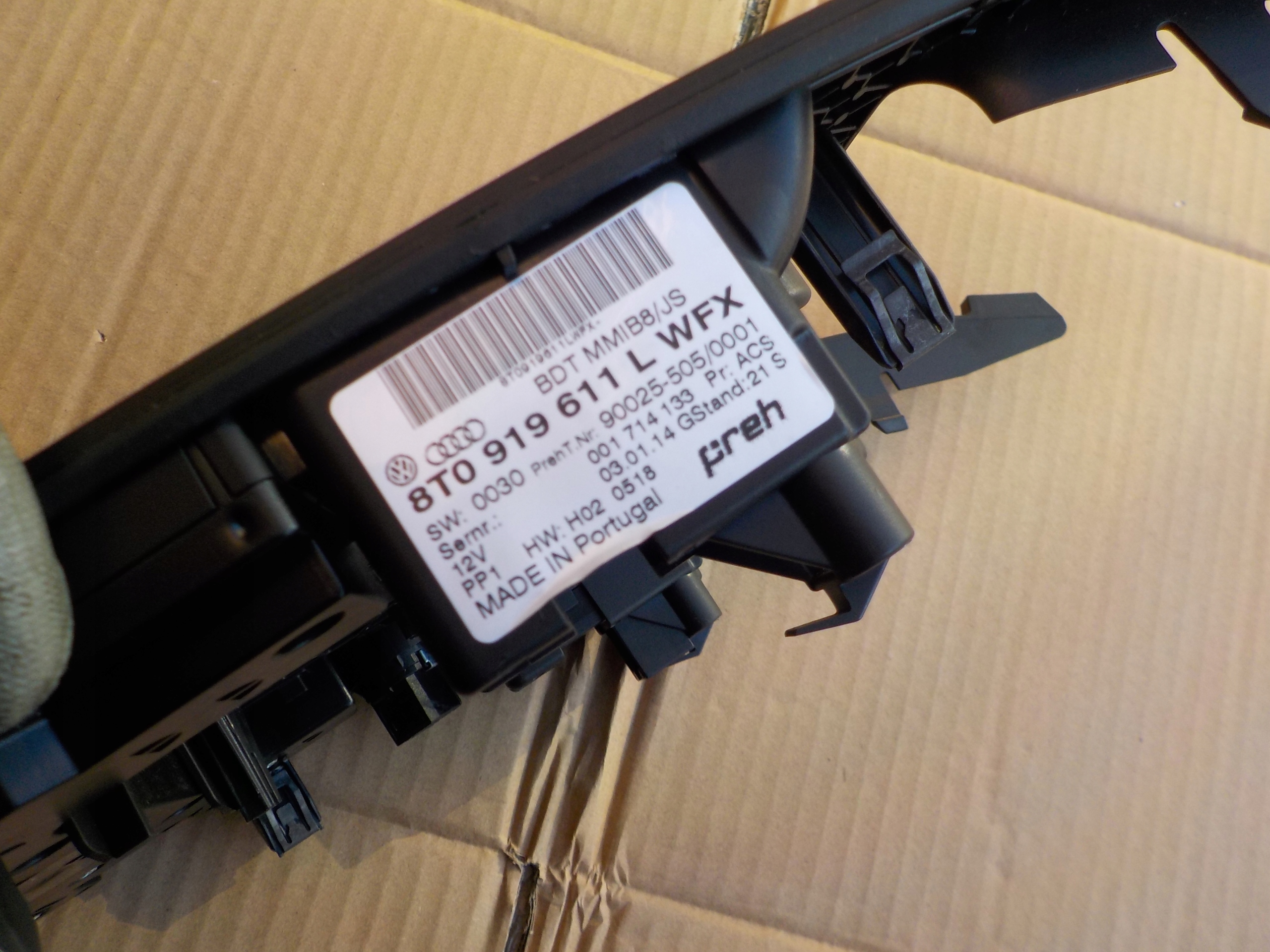panel Bedienteil mmi der Navigation audi a4 b8 8T0919611L
