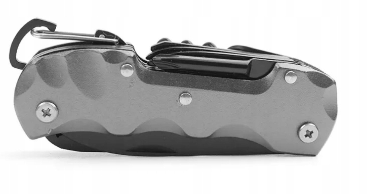 Scyzoryk Wielofunkcyjny Survival Multitool Szary