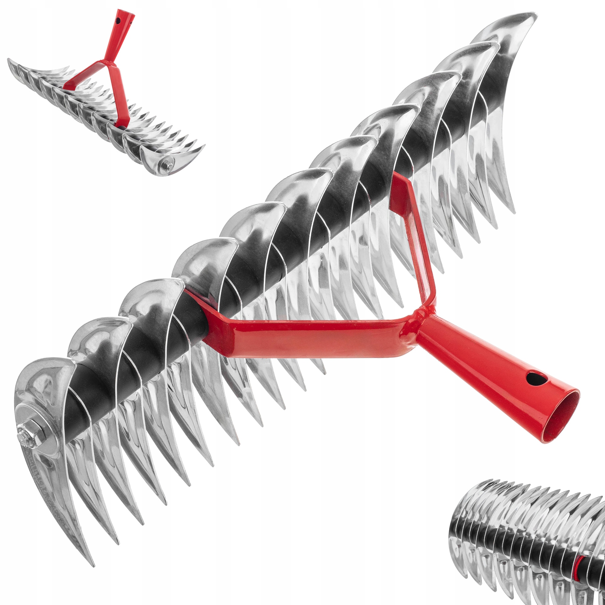 Aerator Wertykulator Ręczny Do Trawy Dwustronny Metal Bez Trzonka Areator