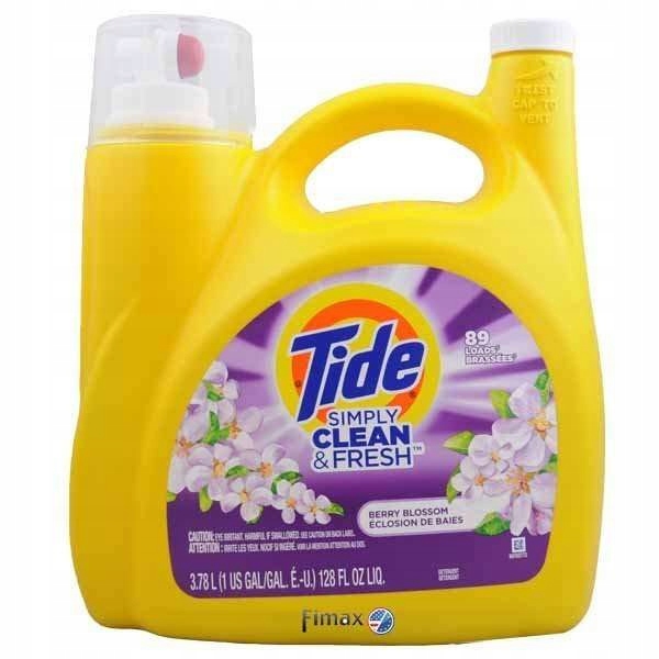 Levně Tide Simply Clean Berry Blossom 3,78 l 89 praní