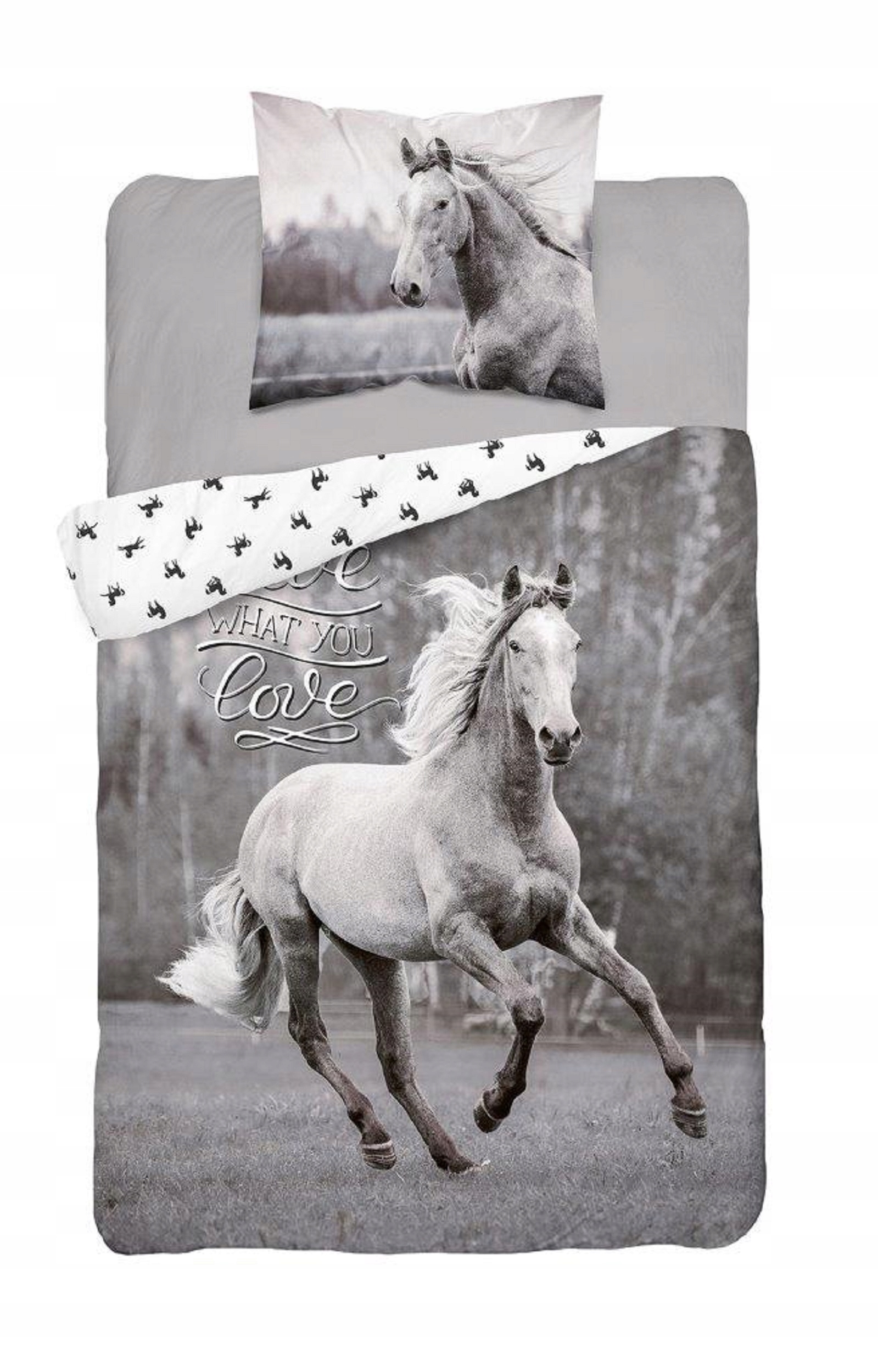

Pościel 160x200 bawełna koń gniady galop