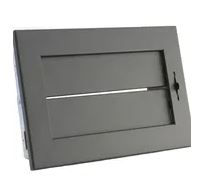 Krbová mřížka s tunelovou žaluzií 325x170 Černá