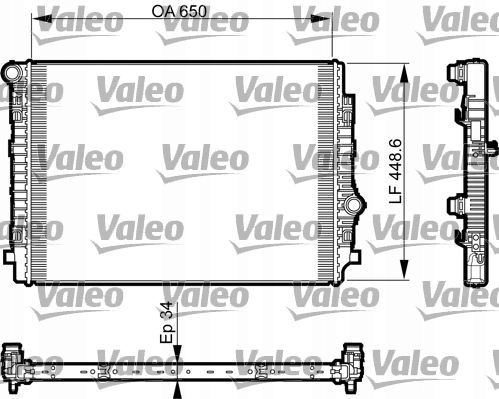 Радіатор двигуна VALEO 735549