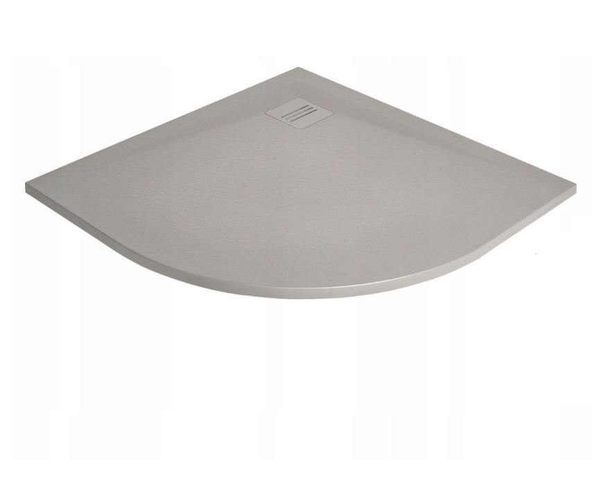 Brodzik półokrągły Kyntos A 80x80 cemento Radaway HKA8080-74
