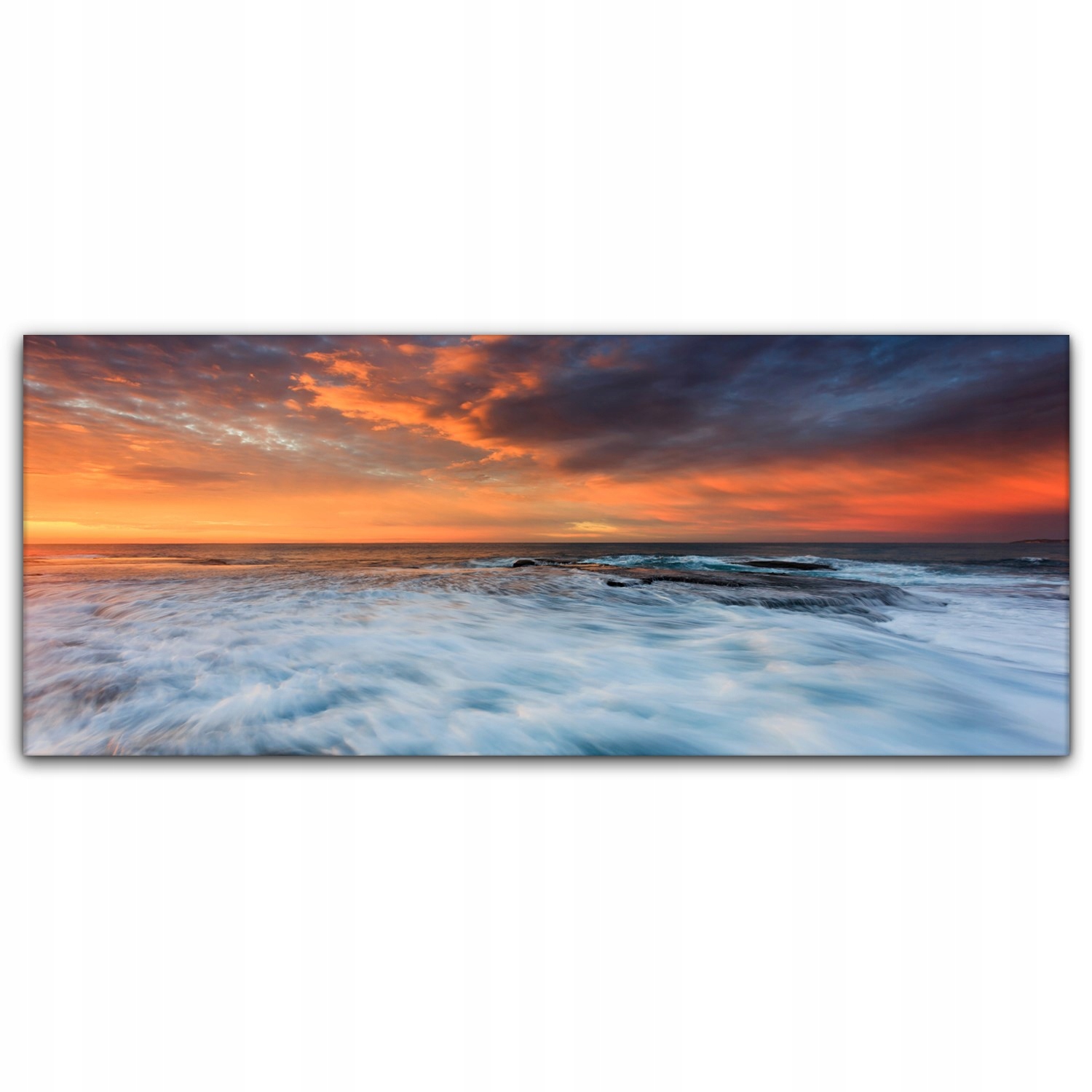 

Canvas na ramie ścienny 125x50 Ocean Wschód Słońca