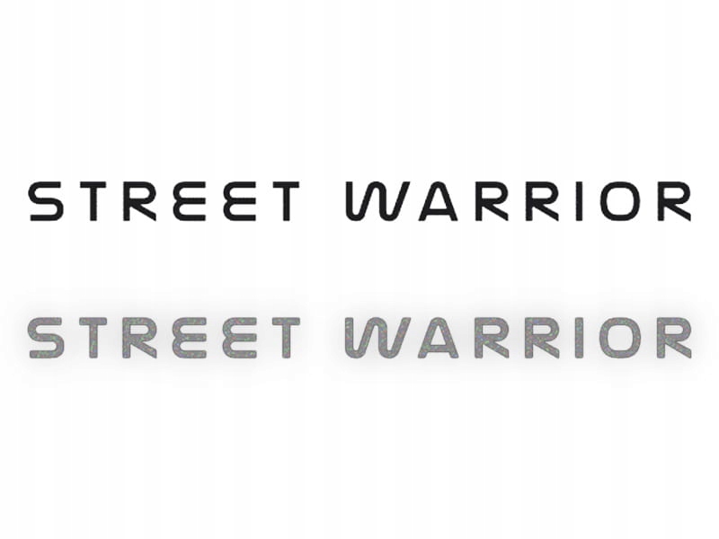 STREET WARRIOR - Naklejka na samochód na auto - OD
