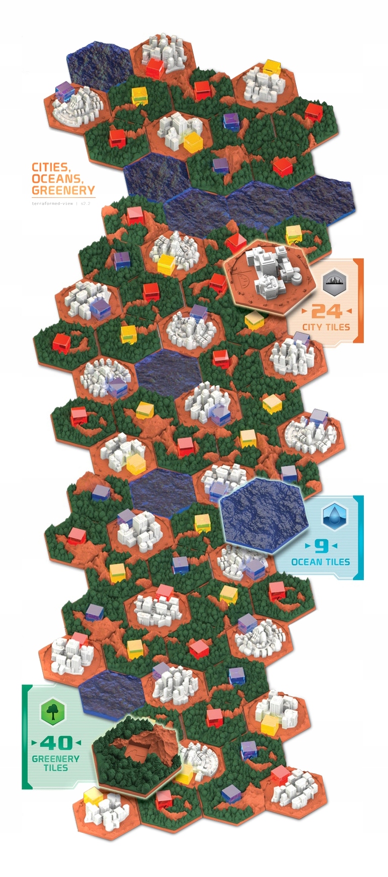 Terraformacja Marsa: Big Storage Box + elementy 3D Wydawca Rebel