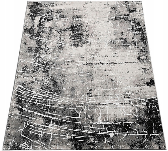 Koberec 140x190 Moderný Do Obývačky Šedá Mäkká Hustá Módna Tkanina