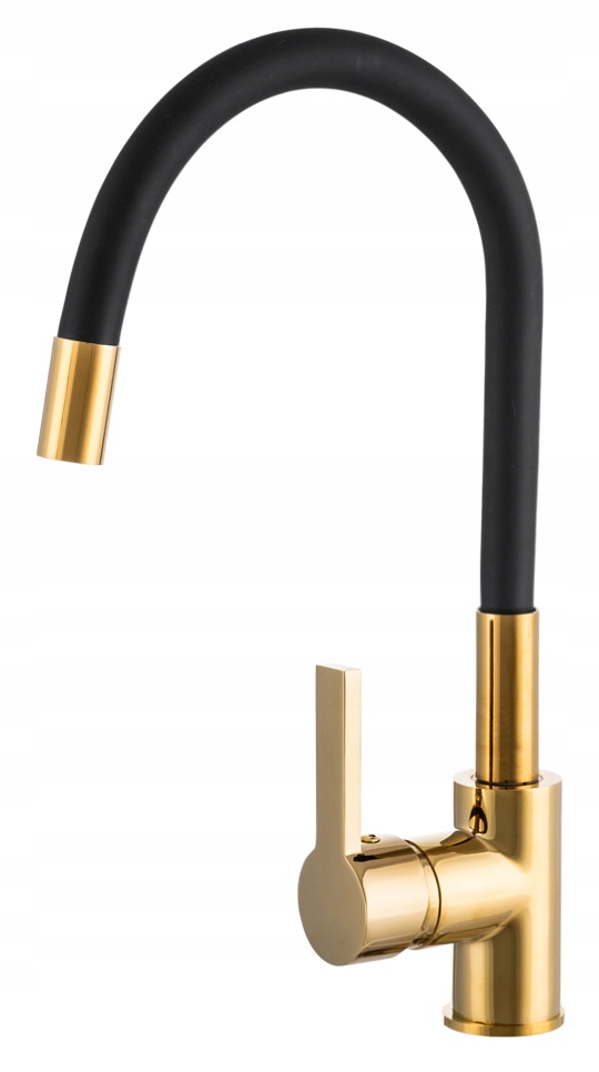 Kuchyňská baterie flexi, ohebná, zlatá
