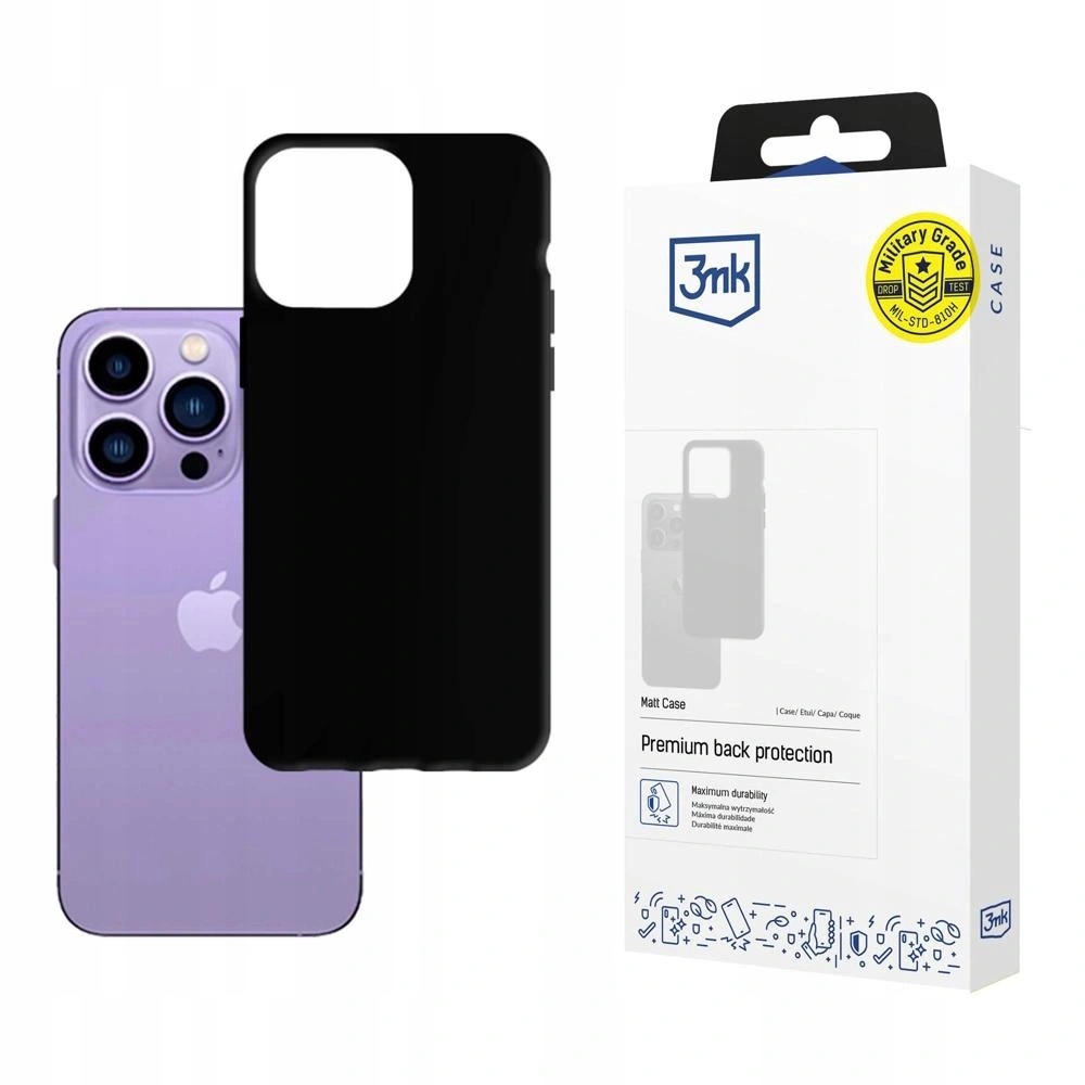 Etui 3mk Matt Case na iPhone 14 Pro czarne