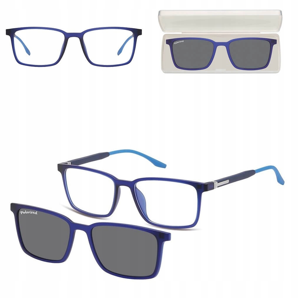 2v1 Korekční brýle s sluneční clonou a polarizací