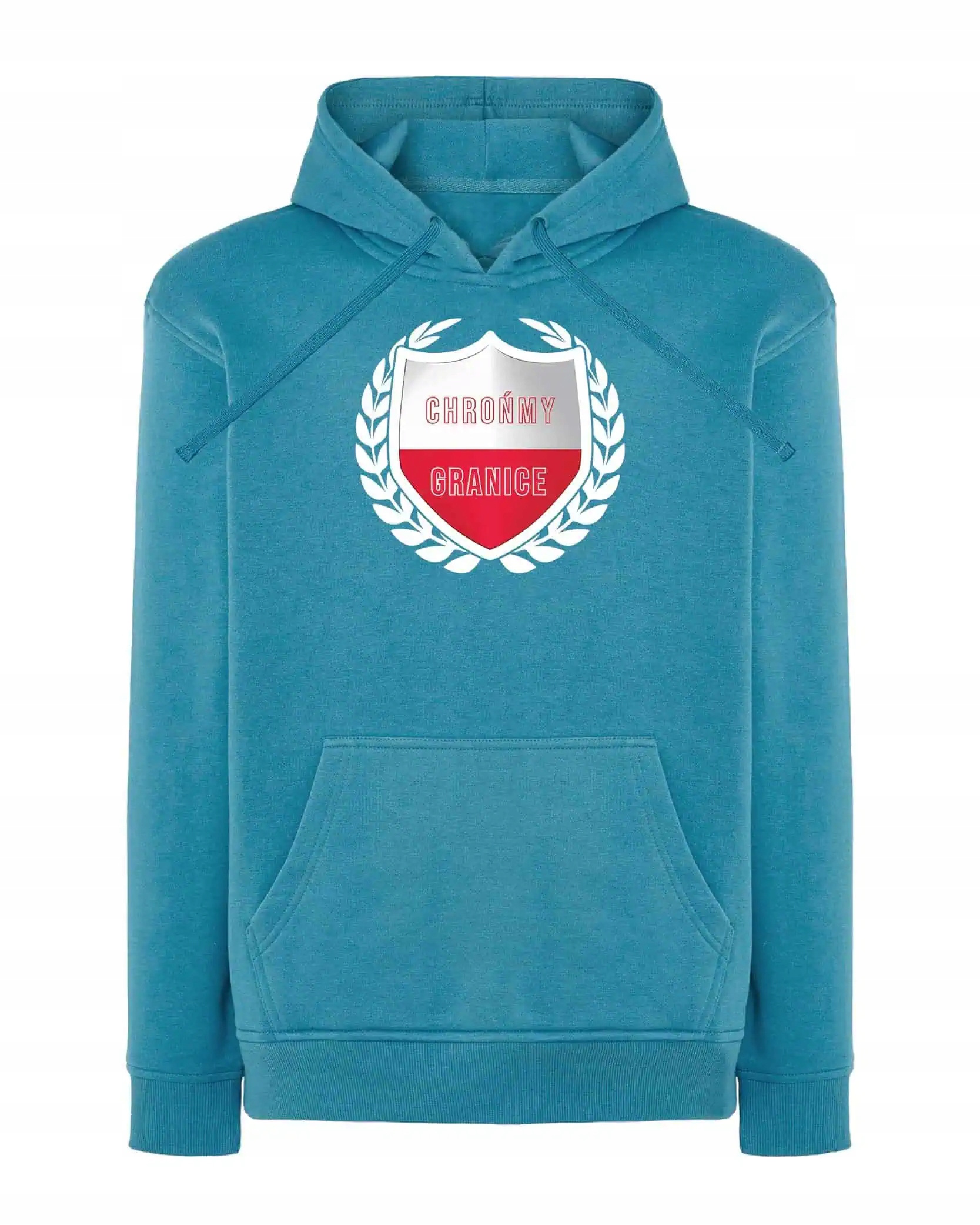 Mikina s kapucí Patriotická ochrana hranic Modrá L