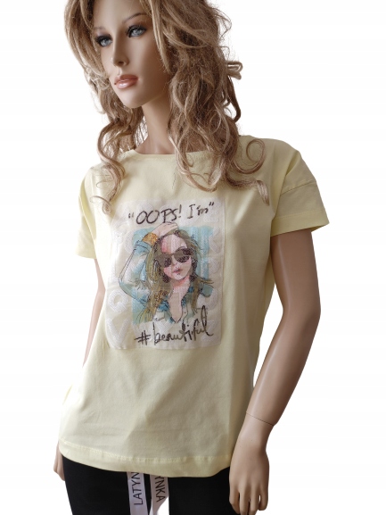 

Luźna Bluzka Latynka t-shirt miła bawełna kolory