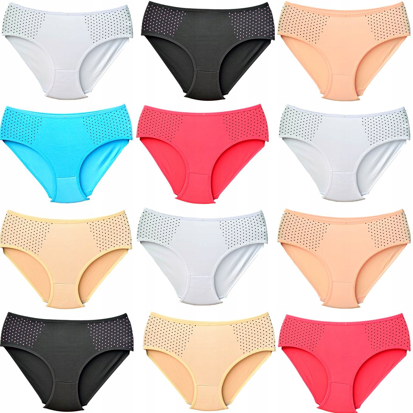 

Majtki Bambusowe Figi Damskie r XL/XXL 12szt Ania