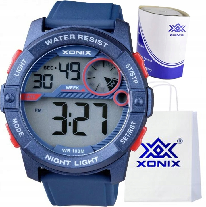 Pánské hodinky sportovní hodinky Xonix Vodotěsné WR10BAR s Podsvícením
