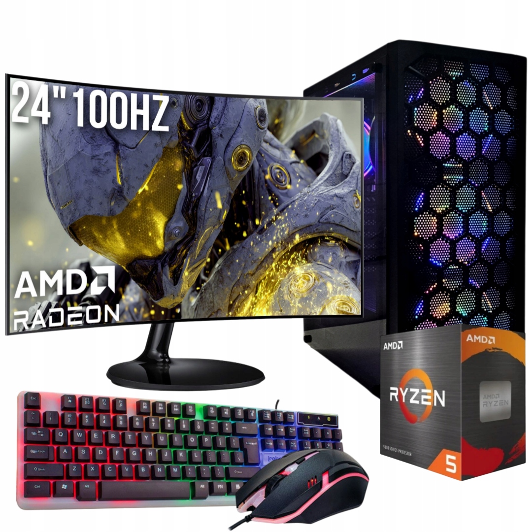 Herní Set|ryzen 5|3400G|VEGA 11|32GB|1TB| 24"100Hz