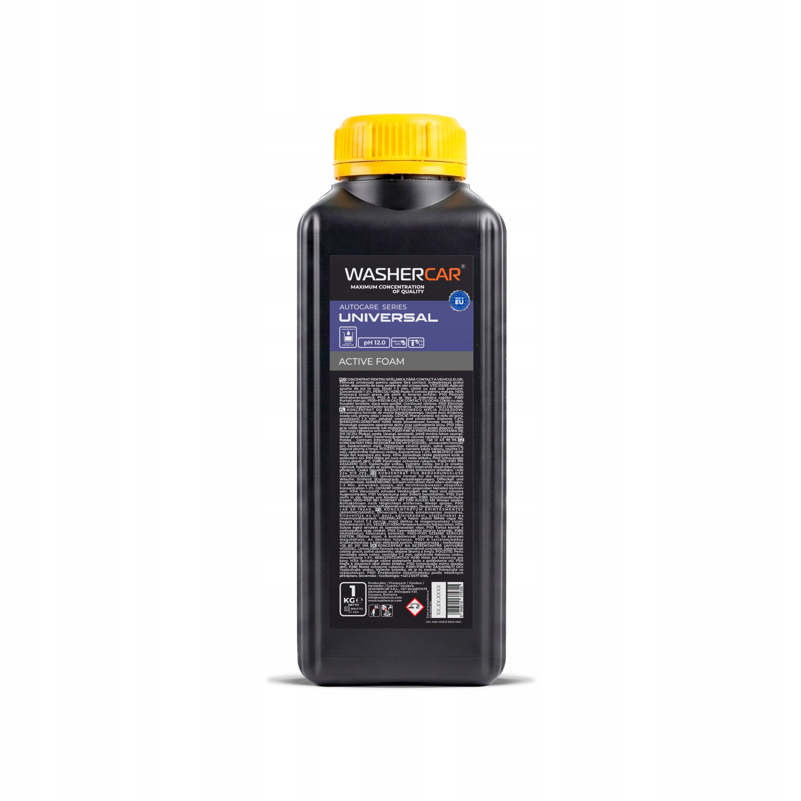 Aktywna Piana do Mycia Auta i Myjki 1L – Koncentrat WasherCar Universal