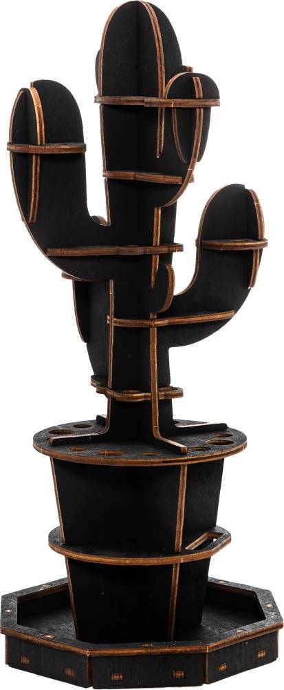 

Ewa Drewniane Puzzle 3D Organizer Czarny Kaktus