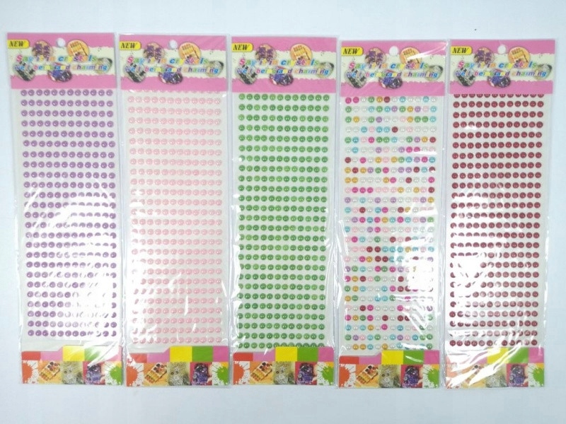 DŻETY OZDOBNE DO DEKORACJI SAMOPRZYLEPNE MIX 1szt Marka Artyk