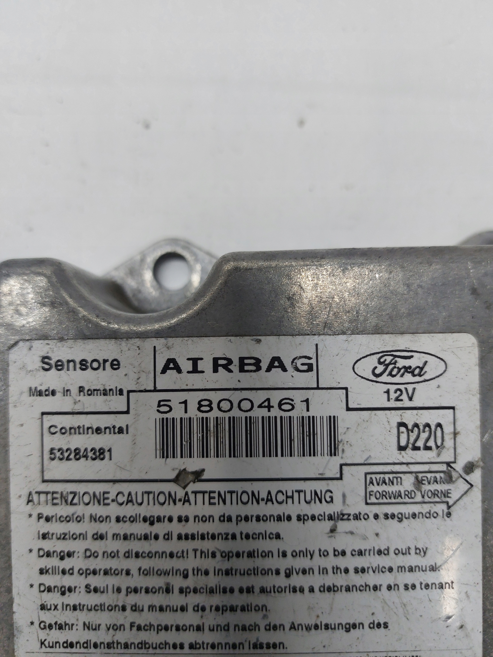 Module SENSOR Airbag FORD KA II MK2 51800461