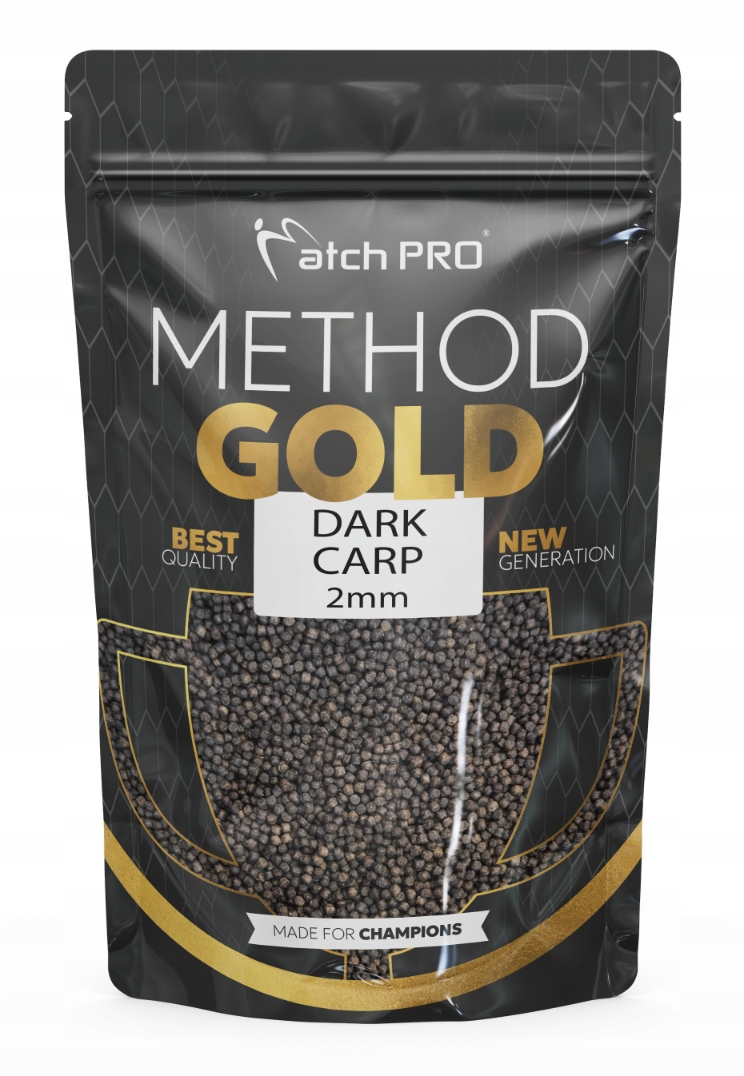 Method Gold Dark Carp 4mm Pellet 700g MatchPRO