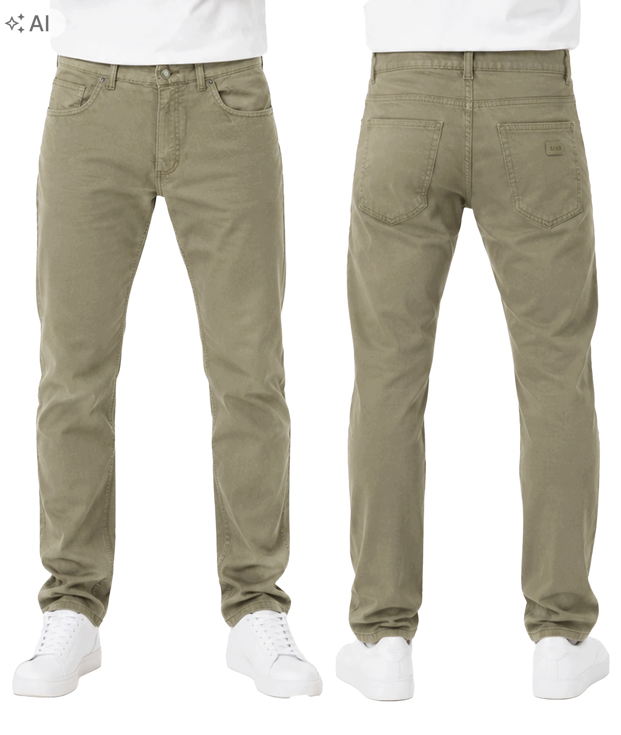 Dlouhé pánské bavlněné kalhoty pro vysoké osoby Hunter Jeans 610/23 46/36 Béžová