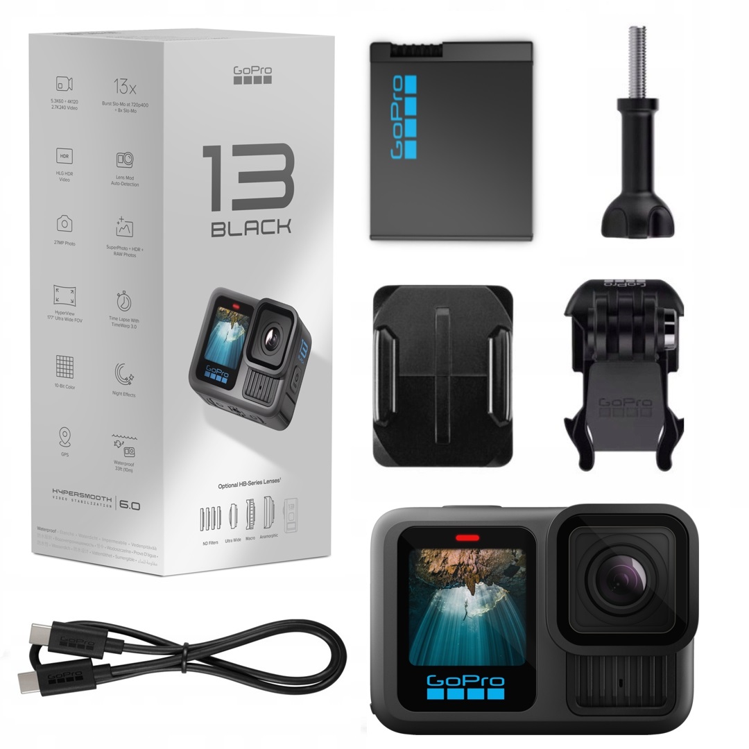 Športová kamera GoPro Hero 13 Black Go Pro HERO13 Video 5.3K Stabilizácia