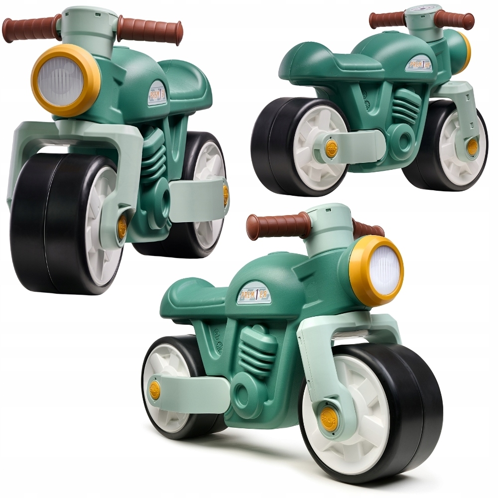 Falk Jeździk Motocykl Biegowy Vintage Zielony 1-3 lat