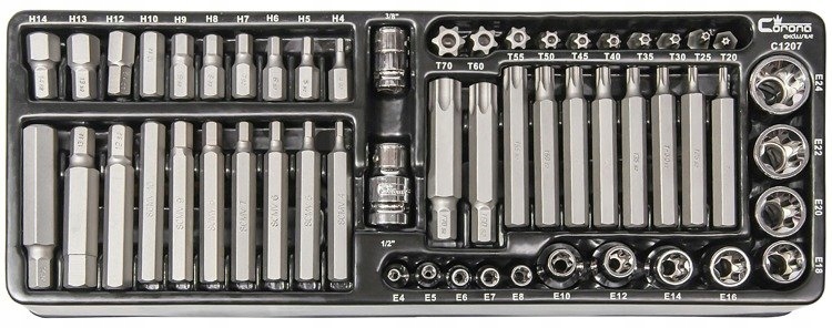 WKŁAD DO SZAFKI NARZĘDZIOWEJ BITY CORONA C1207