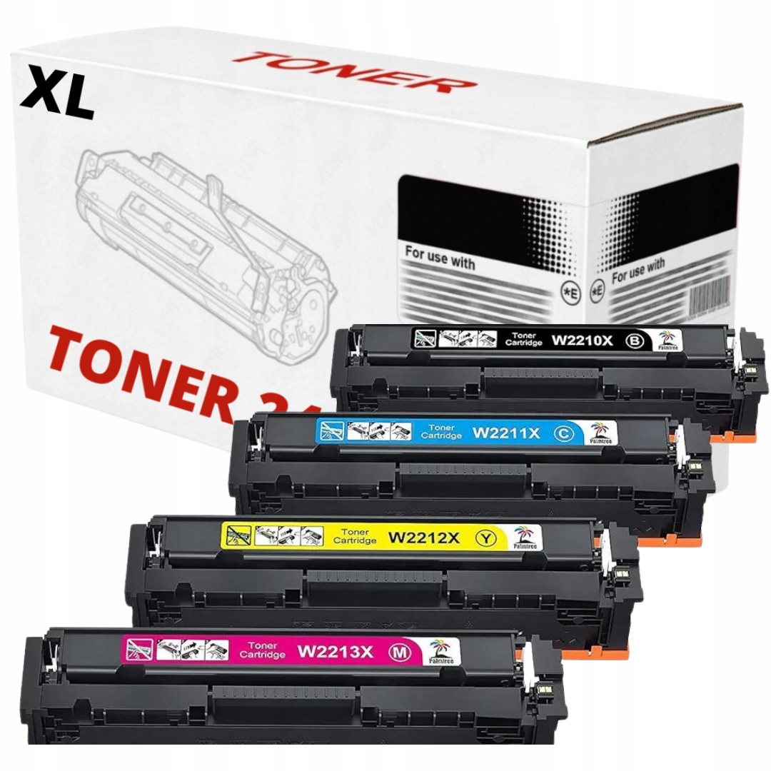 Toner do Hp W2210X 207X LaserJet M255 M283 M282 cena za 4sztuki cmyk