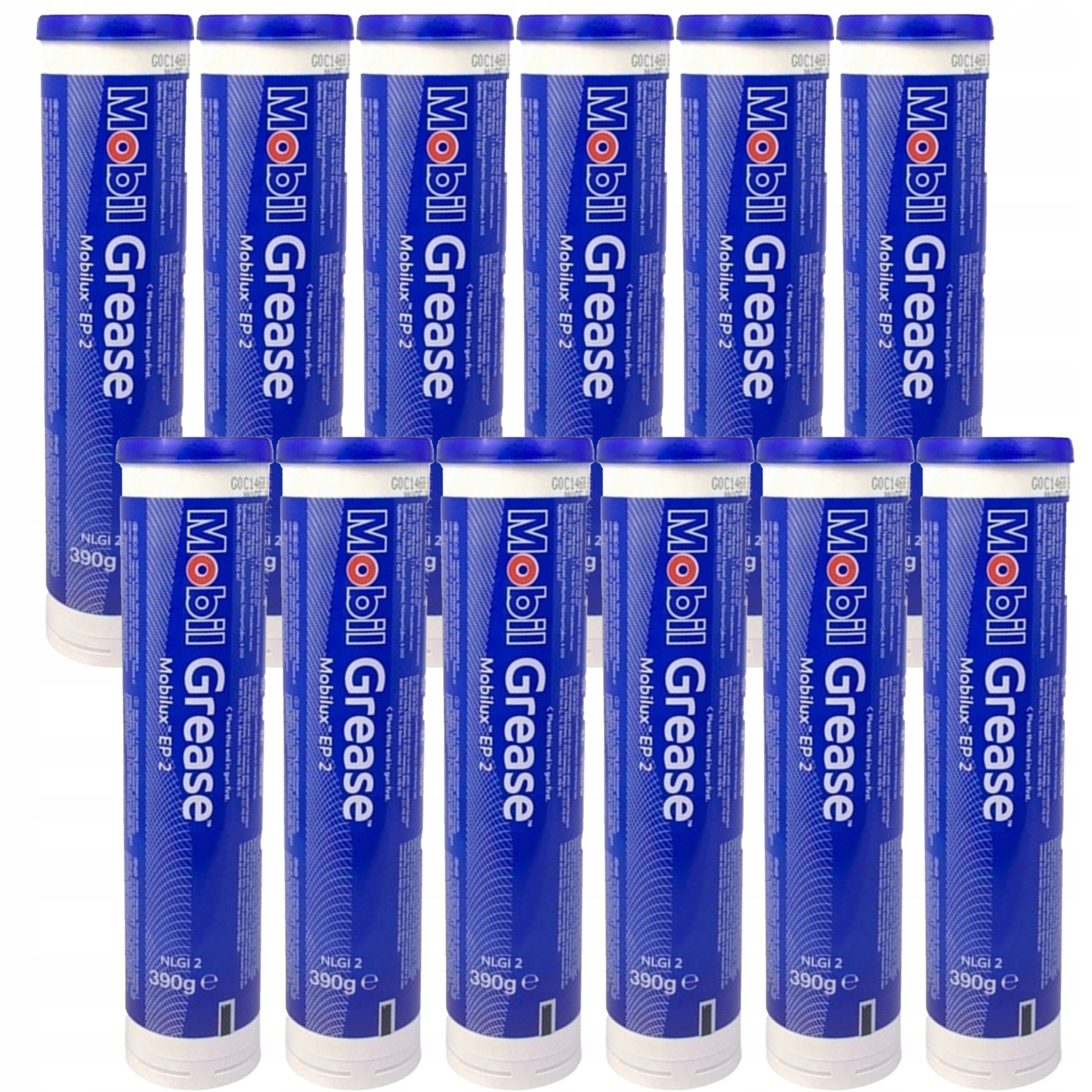 12X Smar Mobil Grease Mobilux EP-2 NLGI-2 390G