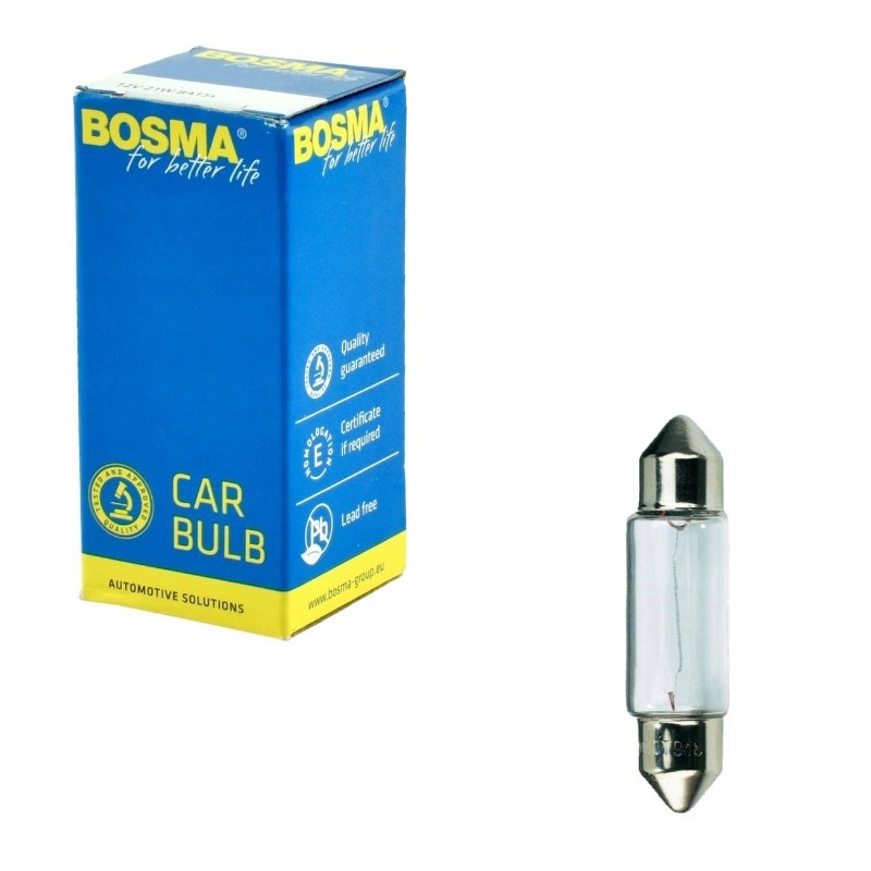 

Żarówka 12V 5W SV8,5 10X36 C5W Rurka 1SZT