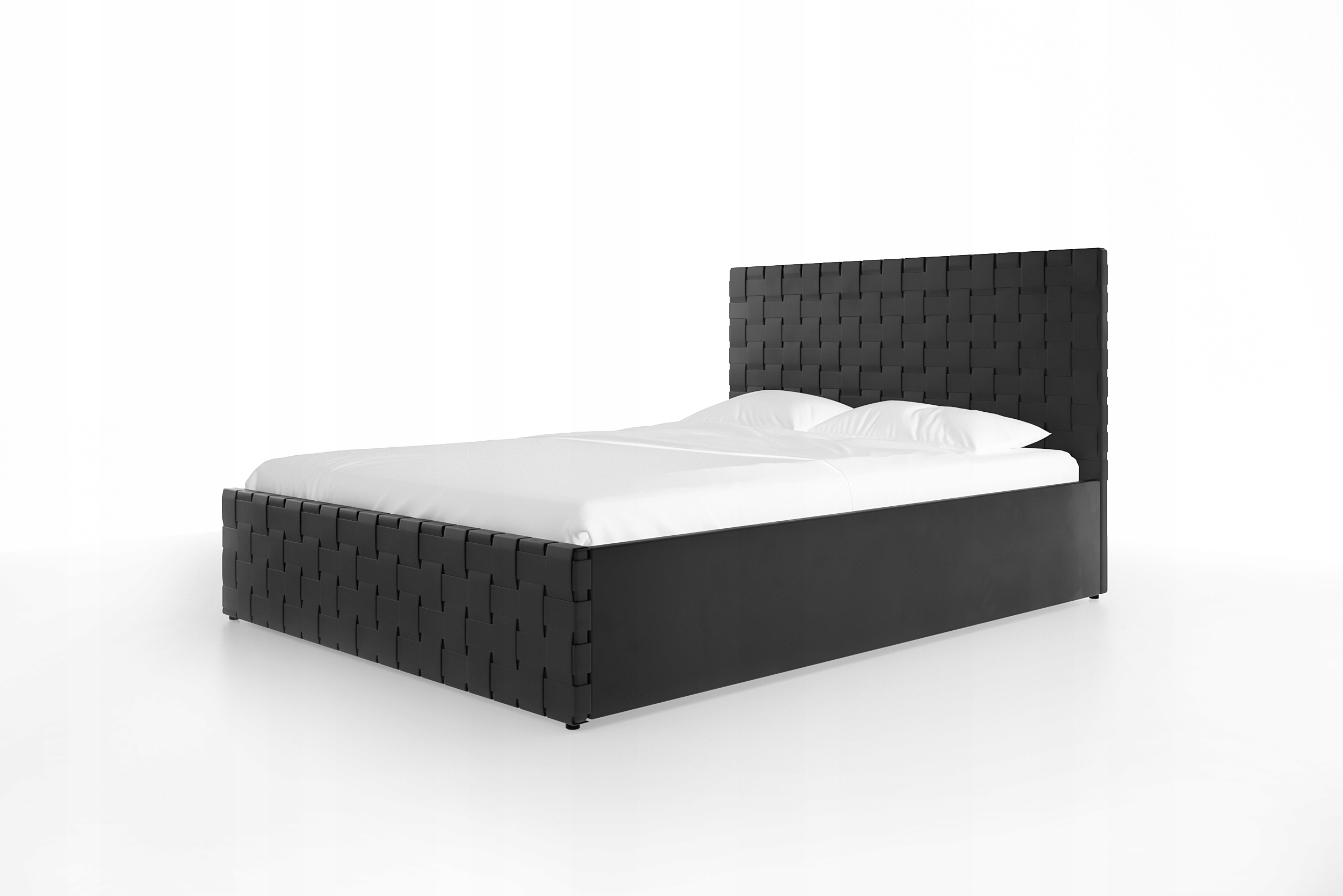 Łóżko tapicerowane LAGOS SLIM 200x200 cm z pojemnikiem na pościel
