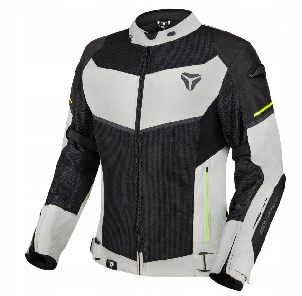 Seca Stream Evo Šedá Motocyklová Textilná Bunda Pre Mužov Grey