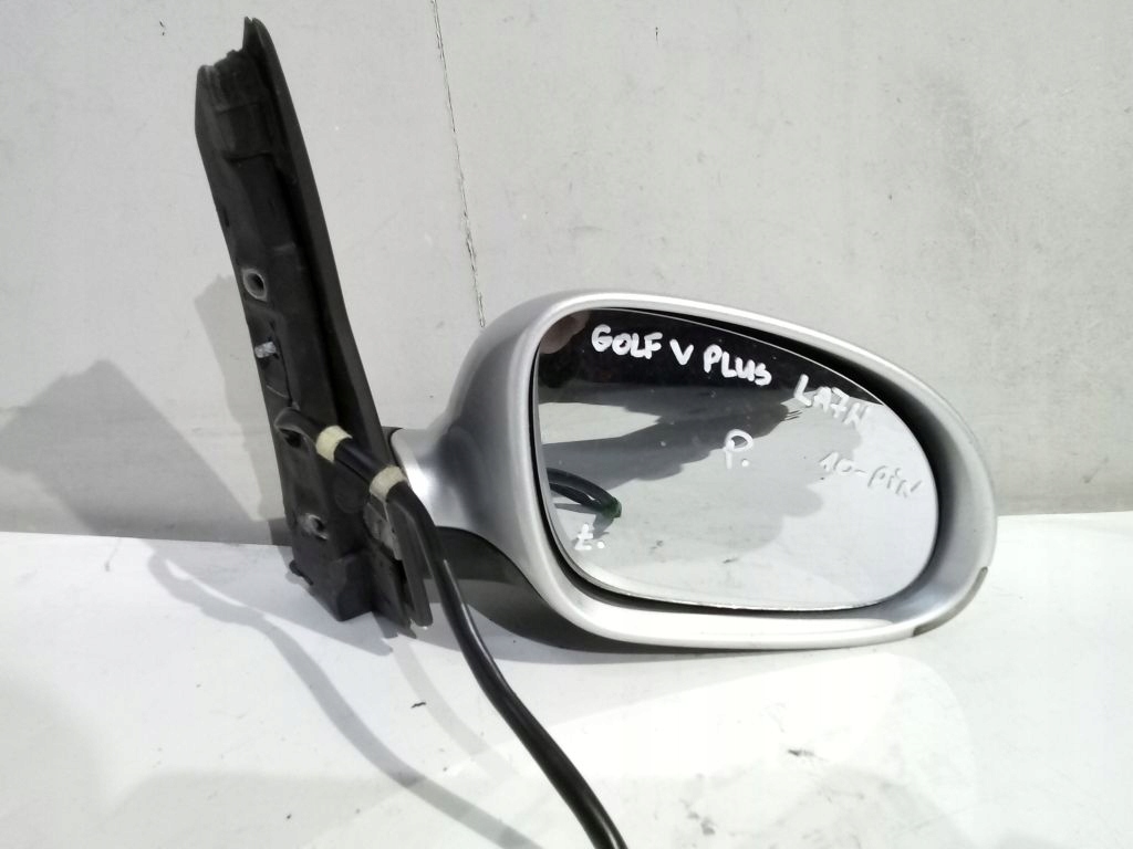 VW Golf V plus mirror right el. LA7W 10 PIN