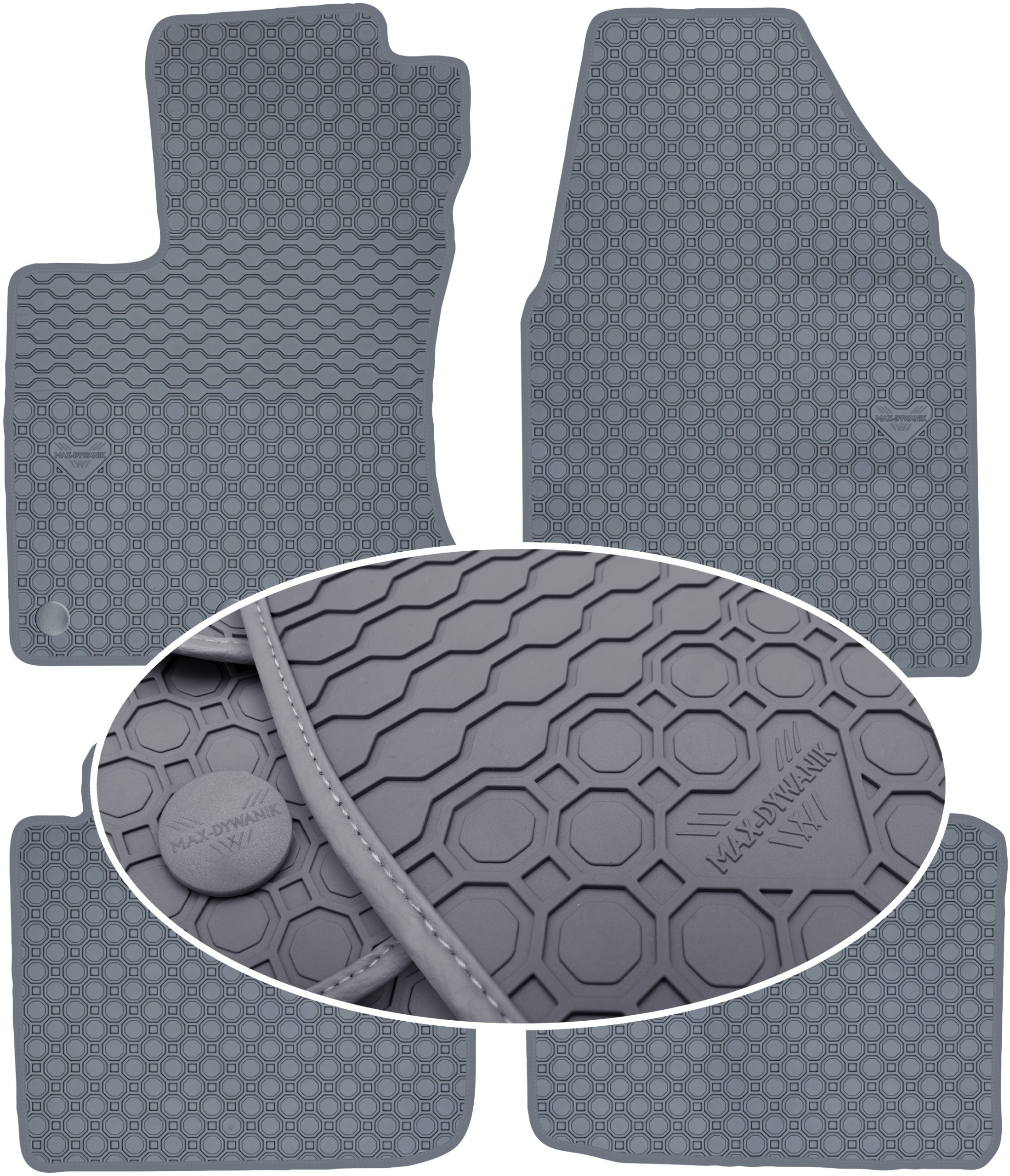 Nissan Qashqai +2 5os 08-13 Koberce Šedé