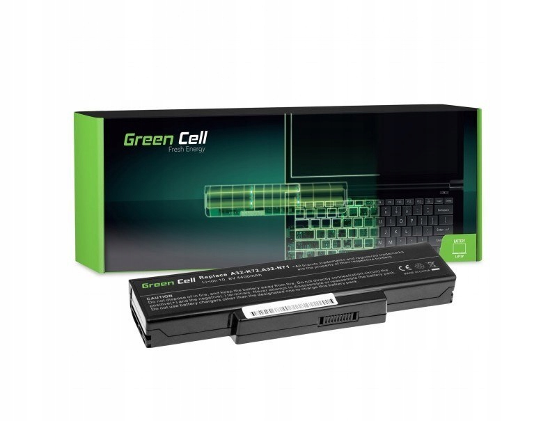 Green Cell Bateria AS06 A32-K72 A32-N71 Do Asus K72 K72J K72F K73SV N71 N71